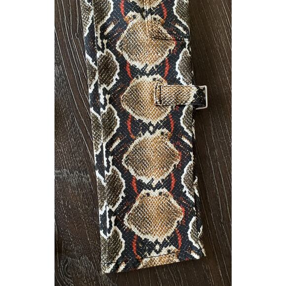 NWT $1150 Burberry Cocoa Snake Pattern Skinny Women's Pants 27 US Italy - Picture 4 of 7